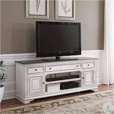 Warm antique finishes and artistic distressing along with a grand scaled group to be passed to generations. 244 Tv70 Liberty Furniture Magnolia Manor Entertainment Tv Stand