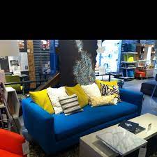 Founded on solid and manufactured wood frames, each sofa features a full back, track arms, and tapered block legs in a dark finish. Electric Blue Couch Leather Sofa Blue Sofa Best Leather Sofa