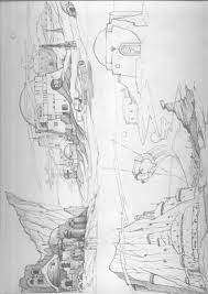 Star Wars Tatooine Landscape Sketches Matthew Shkurupiy On Artstation At Https Www Artstation Com Artwork Ox2nv Landscape Sketch Artwork Sketches