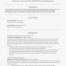 resume example with a profile section