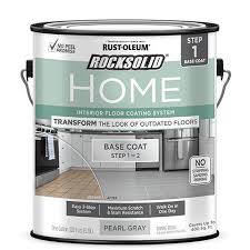 Rocksolid Home Base Coat Is Step 1 Of 2 Of This Extremely Durable Interior Floor Coating System This Easy To Use F Interior Floor Painting Tile Painted Floors