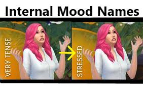 This collection of changes big and small . Internal Mood Names Replacement More Descriptive Emotion Names Sims Sims 4 Sims 4 Cc Packs