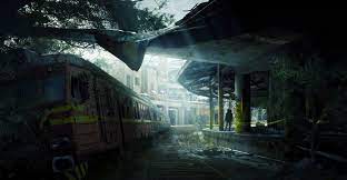 Artstation The Train Station Benoit Penaud Concept Art Train Station Art Photo Manipulation Digital Art