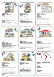 Our House Speaking Cards Worksheet Free Esl Printable Worksheets Made By Teachers Learning Italian Teaching English Activities