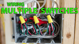 Two way switching means having two or more switches in different locations to control one lamp. How To Wire A Multiple Gang Switch Box Rough In Youtube