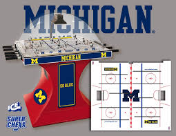 University Of Michigan Go Blue Super Chexx Bubble Dome Hockey Tables Michigan Go Blue Game Store Go Blue