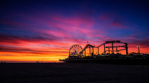 Business operations may vary due to changing restrictions. Place Of Fun Santa Monica Pier At Sunset City Of Los Angeles California Usa Windows 10 Spotlight Images