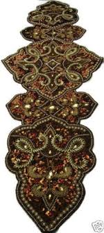 Kim Seybert Marrakech Medallion Beaded Table Runner Holiday Chic Centerpiece New Thanksgiving Table Decorations Table Runners Beautiful Table