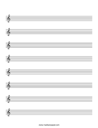 Discover the best blank sheet music in best sellers. Printable Staff Paper Madison S Paper Templates