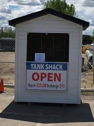You don't necessarily need a fence to run all the way around the tank: The West Parkland Propane Tank West Parkland Gas Co Op Facebook