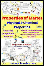 Properties Of Matter Worksheets And Activities In 2020 Matter Worksheets Properties Of Matter Physical And Chemical Properties