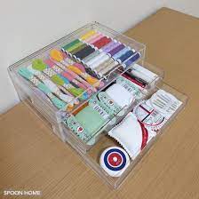 裁縫道具のおしゃれな収納アイデア 無印良品と100均の収納ケースをブログでレポート 収納 アイデア 裁縫道具 裁縫