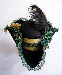 Ladies Pirate Hat Tricorn Hat Pirates Hat Fantasy Hat Steampunk Gothic Halloween Costume Pirate Wench Wench Hat Steampunk Pirate Pirate Woman Pirate Hats Hats