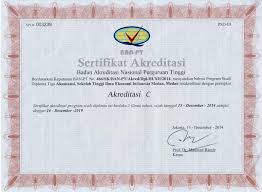 Status akreditasi program studi semua jenis perguruan tinggi seperti universitas, sekolah tinggi, institut, politeknik, akademi, baik negeri maupun swasta bisa dicek langsung sekaligus disertai batas expired dari cara mengecek status akreditasi perguruan tinggi dan program studi terbaru. Akreditasi Stindo Medan