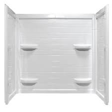 Supreme for brand new or transform tasks; Lyons Contour 60 W X 32 D X 59 H White Bathtub Wall Surround 3 Piece At Menards