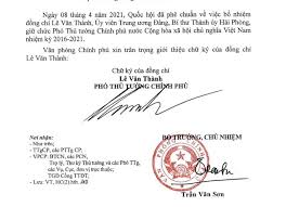 Dưới đây là danh sách các nguyên chủ tịch quốc hội còn sống được xếp theo thứ tự. Giá»›i Thiá»‡u Chá»¯ Ky Thá»§ TÆ°á»›ng Pháº¡m Minh Chinh Va Pho Thá»§ TÆ°á»›ng Le Minh Khai Le VÄƒn Thanh