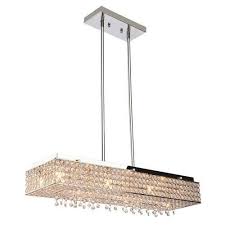 Cheap 8 Lights Crystal Linear Chandelier Crystal Pendant Rectangular Bella Vista Lighting Fixture Light 28 Stainless Steel Chandelier Lighting Fixtures Linear Chandelier Chandelier