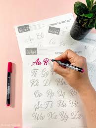The creative calligraphy challenge printable encourages you to be creative with your calligraphy. Calligraphy Alphabets What Are Lettering Styles Free Worksheets