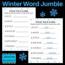 Solve three rows of shuffled words into one word for each row. Word Jumble Worksheets Teaching Resources Teachers Pay Teachers