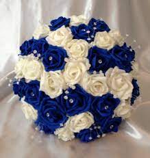 There are so many incredible, vibrant blooms in the world to admire—and at ftd, we won't ask you to choose. Wedding Bouquet Artificial Flowers Royal Blue Ivory Foam Rose Bride Crystal Home Furniture Diy Blue Wedding Bouquet Blue Wedding Flowers Boquette Wedding