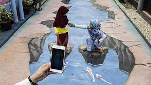 Facebook twitter google+ pinterest linkedin whatsapp. 13 Seniman Garap Lukisan 3d Instagramable Di Plaza Pemkot Bekasi Metro Tempo Co