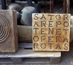 Sator Square Rotas Square Hand Made Stone Siena Duomo Code Art 12332 Price 330 00 Stock Availability 2 The Sator Square Or Rotas Square Is A Word Square Containing A Five Word Latin Palindrome S A T O R A R E P O T E N E T O P E R A