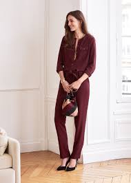 La combinaison femme, pas pratique pour aller aux toilettes mais tellement stylée ! Sezane Combinaison Smith Sezane Combinaison Collection Hiver Idees De Mode