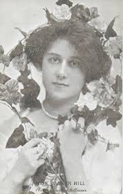 RPPC British Actress Miss Carmen Hill, Theatre Star, Famed Beauty, Floral  Headpiece