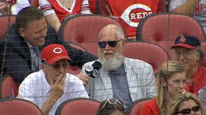 David Letterman and his epic beard made a surprise appearance at the Reds  game