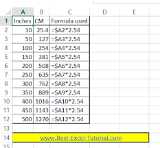 50 cm to inches = 19.68504 inches. Best Excel Tutorial Cm To Inches And Inches To Cm Converter