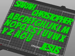 You thought you knew your abcs, but our alphabet used to have a total of 32 letters instead of the 26. Name Tag Generator Alphabet Letters By Radicalreel Download Free Stl Model Printables Com
