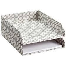 Black And White Contact Paper Dollar Tree Cute Teese Can Be Made From Cereal Boxes Covered With Pretty Paper Or Just Buy The Dollar Tree Tray And Cover I Craft Room Desk Diy Office Diy Organization