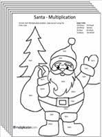 Includes math games, printables, resources, math centers, math lessons and anything with a christmas theme that makes math fun and interesting. Free Christmas Multiplication Coloring Worksheets Multiplication Com