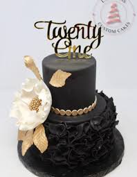 Black & white stripe gold confetti cake with pink flowers 30th birthday cake www.pinterest.com. Cakes For Ladies Las Vegas Custom Cakes