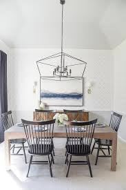 It made the most sense to transition that second (bottom) board all the way around the dining room as a chair rail. Dining Room With Chair Rail Design Ideas