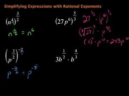 To multiply when two bases are the same, write the base and add the exponents. Simplifying Expressions With Rational Exponents Youtube