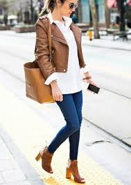 Calça Jeans E Jaqueta De Couro Jaqueta De Couro Agora E Sempre Moda Looks Jaqueta De Couro Marrom