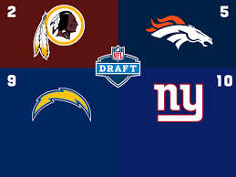 2020 Nfl Draft Order Redskins No 2 Giants Slip Into Top