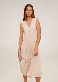 Pleated Midi Dress Women Mango Usa In 2020 Pleated Midi Dress Womens Midi Dresses Midi Dress