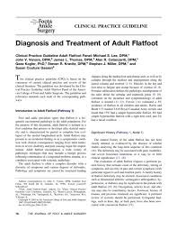 Foot infections are a common and serious problem in persons with diabetes. Cpg Diagnosis And Treatment Of Adult Flatfoot