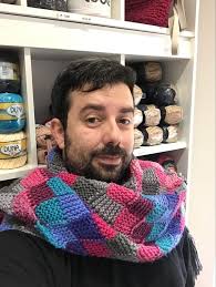 Gola em Tricô Entrelaçado Técnica Entrelac com Mateus Moraes