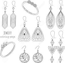 In case you really did not know, tinting unwinds the amygdala which is the anxiety center of the brain. Jewelry Earrings Rings Fashion Black And White Outline Coloring Page Royalty Free Cliparts Vectors And Stock Illustration Image 135142833