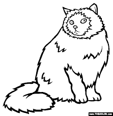 Coloring pages for cat (animals) ➜ tons of free drawings to color. Cats Online Coloring Pages