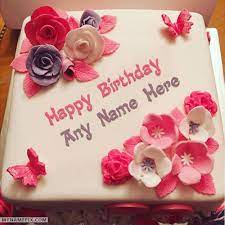 Happy birthday day cake with lovely name and photo online editor. Pin On Cake Name Pictures