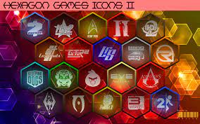 Hexagon Games Icons Vol 2 By Xmilek Deviantart Com On Deviantart Hexagon Game Game Icon Hexagon