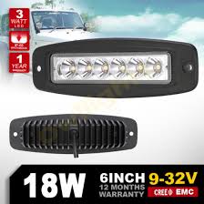 Mini 6 Inch Led Light Bar Flush Mount 18w Offroad Led Bar For 4x4 Truck Atv Led Driving Light For Car China Flush Mount Led Light Bar 18w Led Driving Light