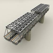 Railway Bridge 3d Model Railway Bridges Bridge Model Ho Model Trains