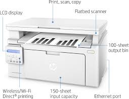 Hp laserjet pro mfp m130nw introductory hp black laserjet toner cartridge ~700 pages hp laserjet imaging drum ~12,000 pages power cord usb cable getting started guide set up this is hp laser jet pro mfp m130nw unboxing, review.this is all in one wireless laser printer, copier, and scanner. Imprimante Multifonction Laser Monochrome Hp Laserjet Pro M130nw G3q58a Iris Ma Maroc