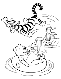 Winnie the pooh has a new friend! Oh No Tigger Winnie The Pooh Coloring Pages Bear Coloring Pages Disney Coloring Pages Cartoon Coloring Pages
