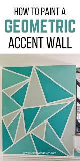 The Easy Way To Paint A Geometric Accent Wall Semigloss Design Wall Paint Patterns Geometric Wall Paint Wall Paint Designs